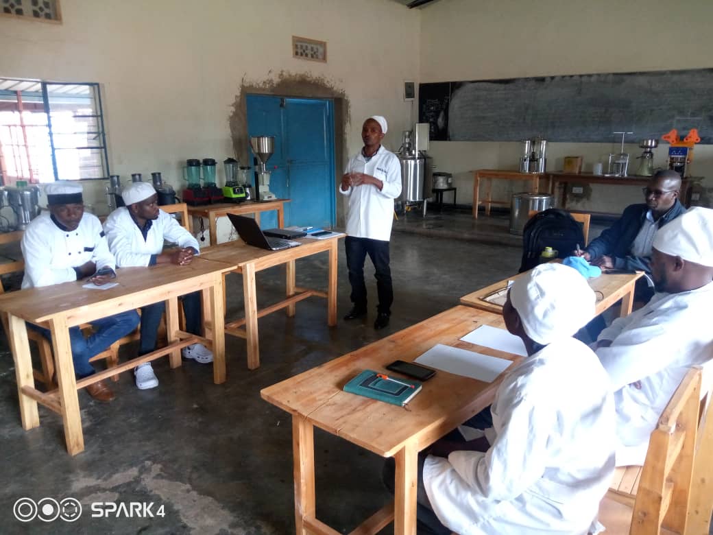 AFTERPROJECT3's tweet photo. 9 food processing and culinary art trainers  from Bushoki TSS and Buyoga TSS are attending a 5 days training on " dairy processing" using new equipment that the schools have received under the AFTER project funded by @AFD_en. https://t.co/1E2aOMNz5g