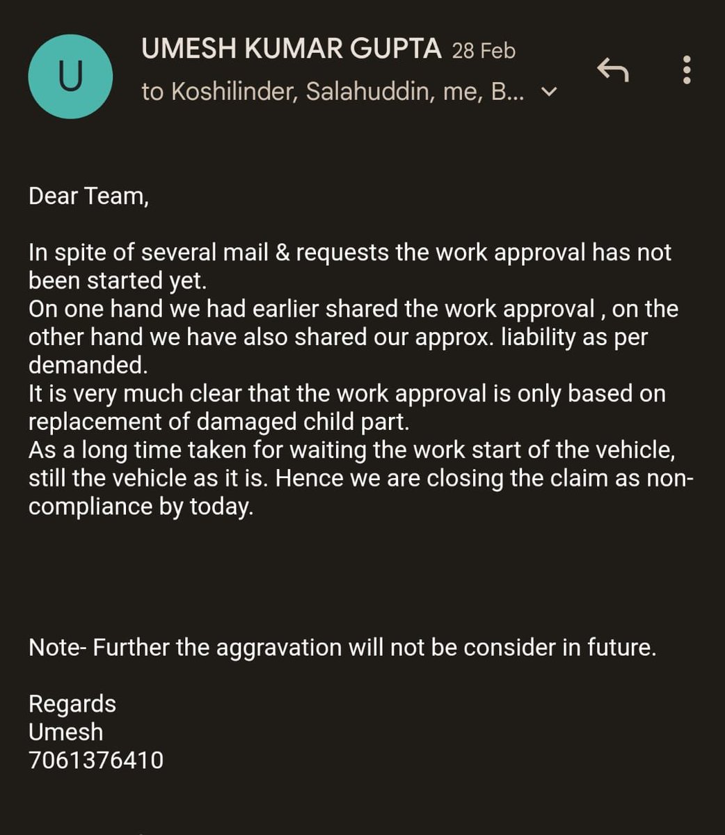thesawanshukla's tweet photo. #boycott_futuregenrali fraud company making false promises cheated and looted my money, claim pending 6 months none redressed @irdaindia @Future_Generali @FinMinIndia @nsitharaman @timesofindia @TimesNow @aajtak @ndtv @PMOIndia @policybazaar @bmwindia @SpeedMotorwagen https://t.co/V2OukNA2s8