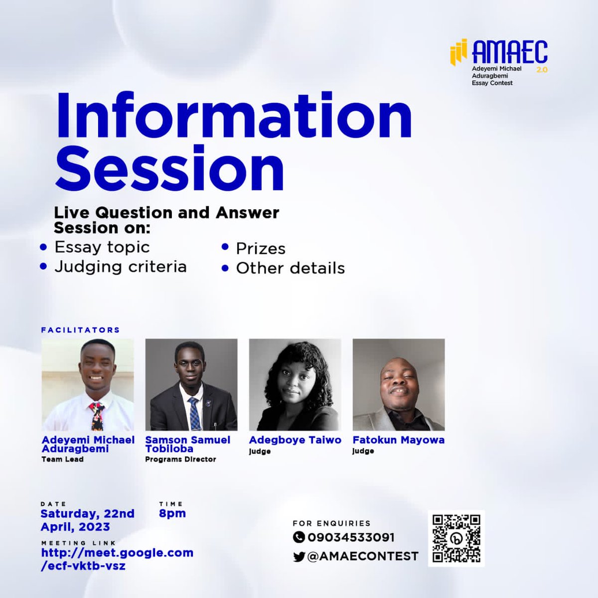 AMAECONTEST's tweet photo. So today by 8PM we will be doing justice to all the questions that you have been wanting to ask, so join us by 8PM, our judges and team members are ready to HOST you. https://t.co/KRTuYLOblZ