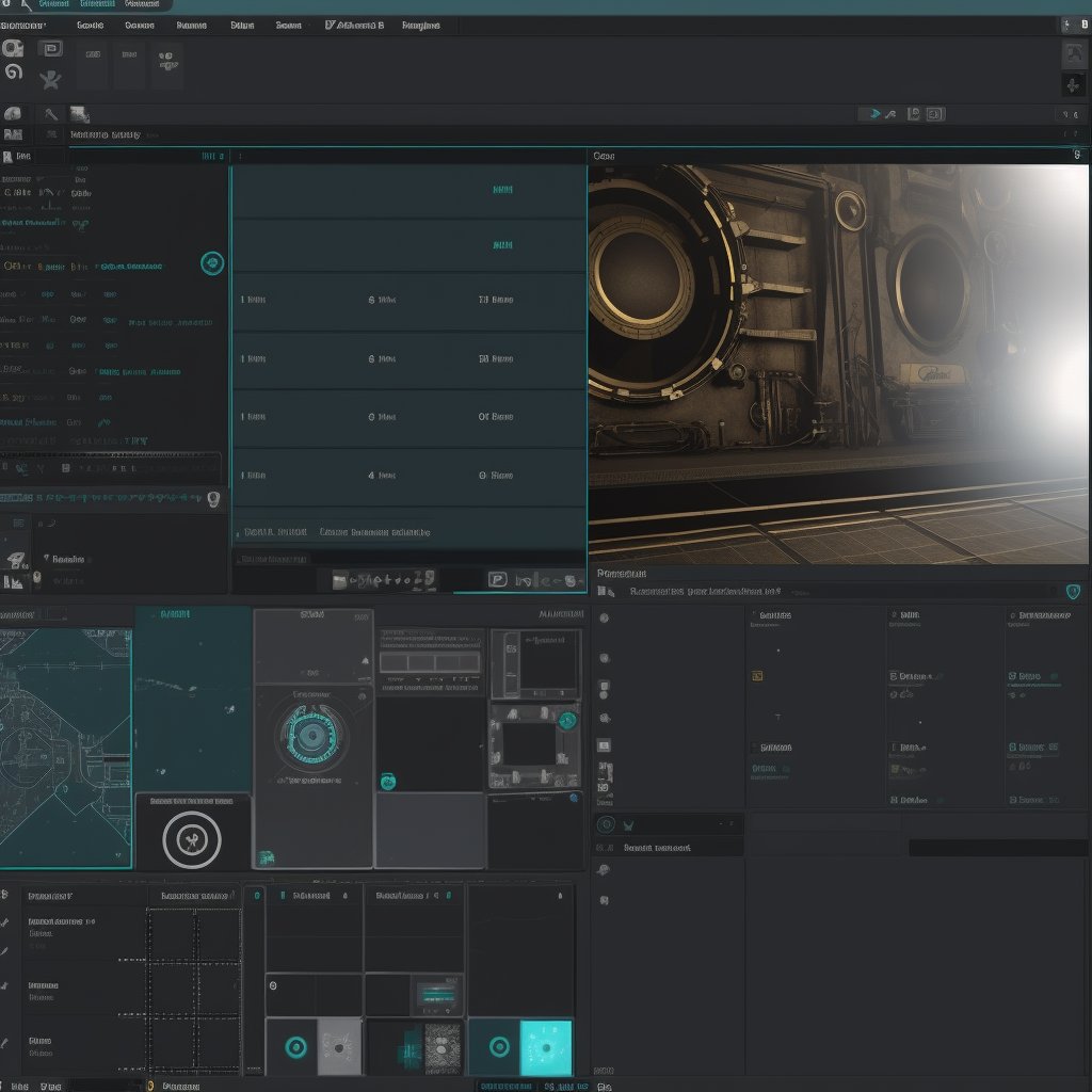 ackza619's tweet photo. 3D STUDIO ZAX 
#zaxai 
Incredible to see what AI can do with blending of a 3d programs GUI. Its like it created a 3d physical interface for a 3d program lol with knobs and levers. https://t.co/GDppgh4W7i