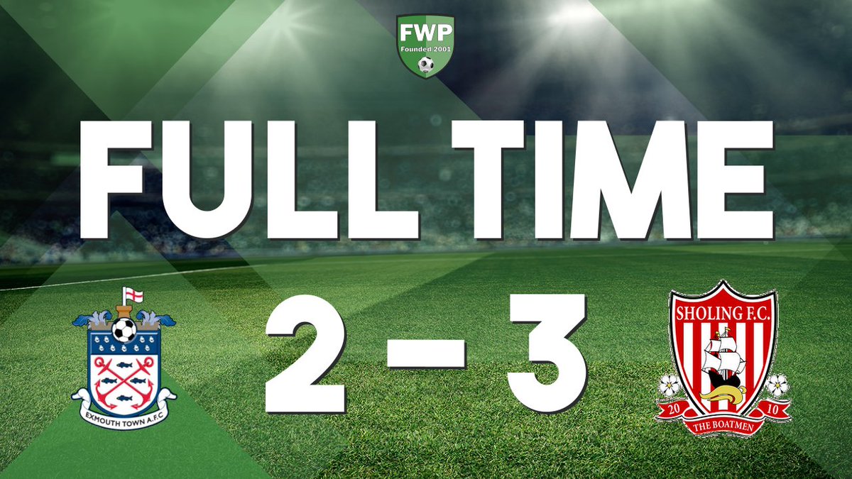 FULL-TIME: Exmouth Town 2-3 Sholing fwp.co/ARwQAM