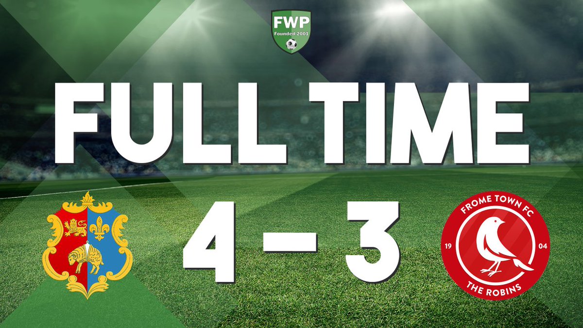 FULL-TIME: Tavistock 4-3 Frome Town fwp.co/YQbYVa