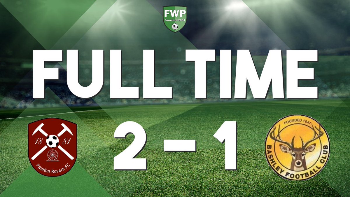 FULL-TIME: Paulton Rovers 2-1 Bashley fwp.co/sMFcjf
