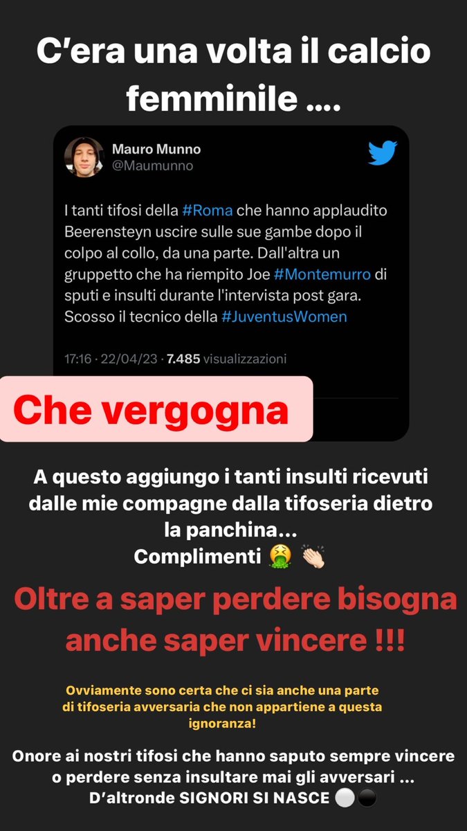 10_Smarti's tweet photo. C’era una volta il calcio femminile …
E i tifosi del calcio femminile…
RIP 🙏🏻 https://t.co/AANhapBJke