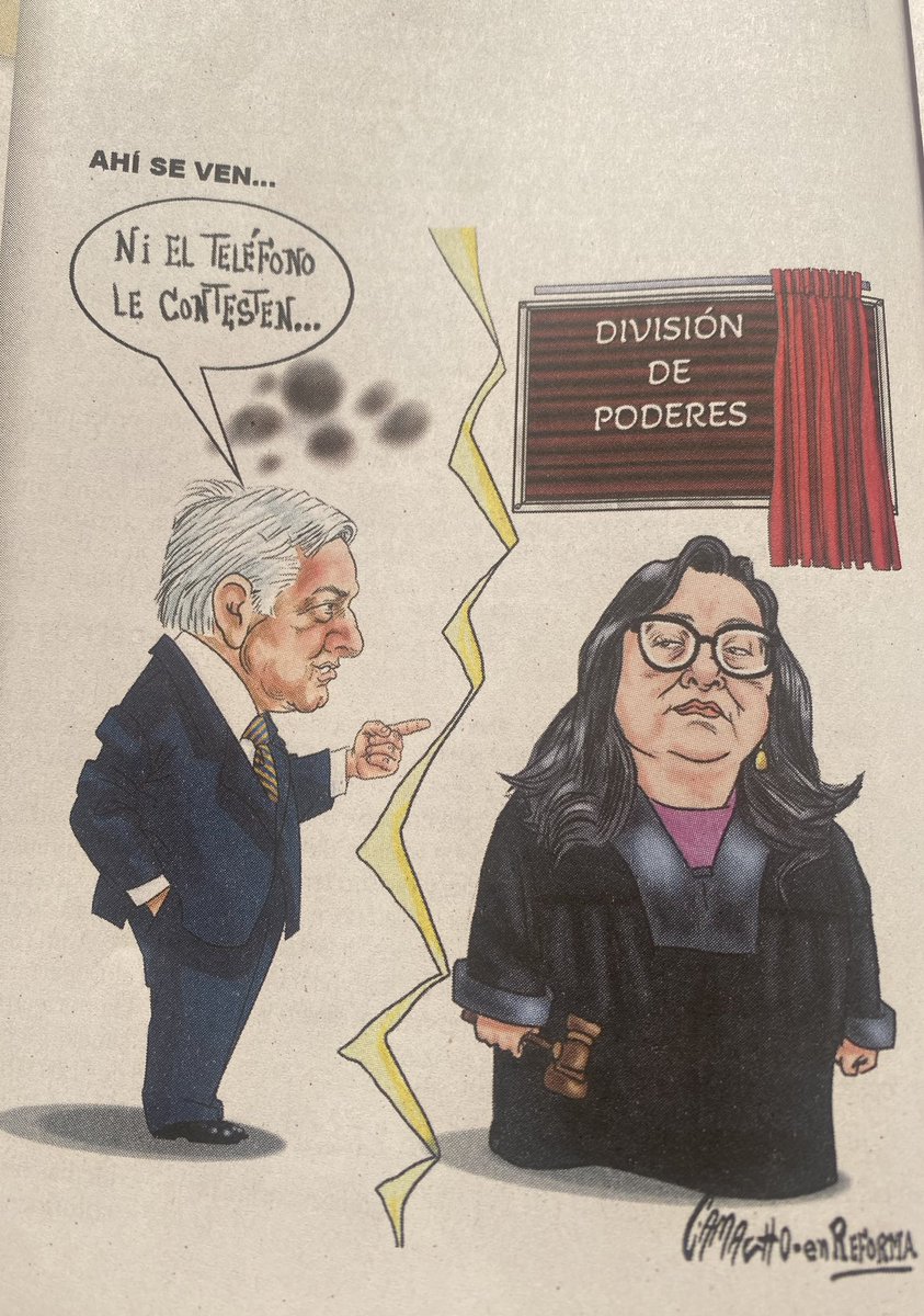 Leo, no sin asombro, las declaraciones del <a href="/lopezobrador_/">Andrés Manuel</a> respecto de la Ministra Presidenta Norma Piña: “Ni el teléfono le contesten…” ¿Es una respuesta institucional? o ¿personal? Emocional sí, claramente, y corta de miras. Pero, no es un asunto personal Sr. Presidente. <a href="/SCJN/">Suprema Corte</a>