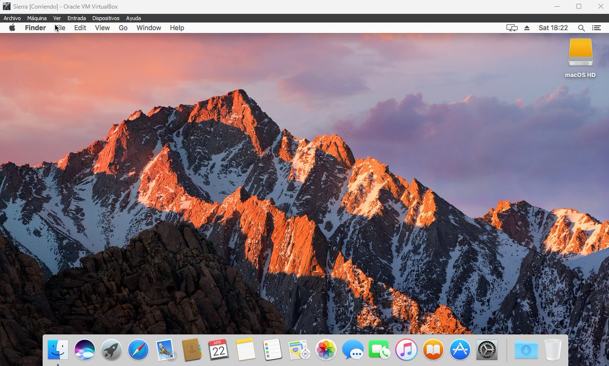 informaticacosl's tweet image. Pues oye, el Mac OS Sierra virtualizado en #virtualbox :D
