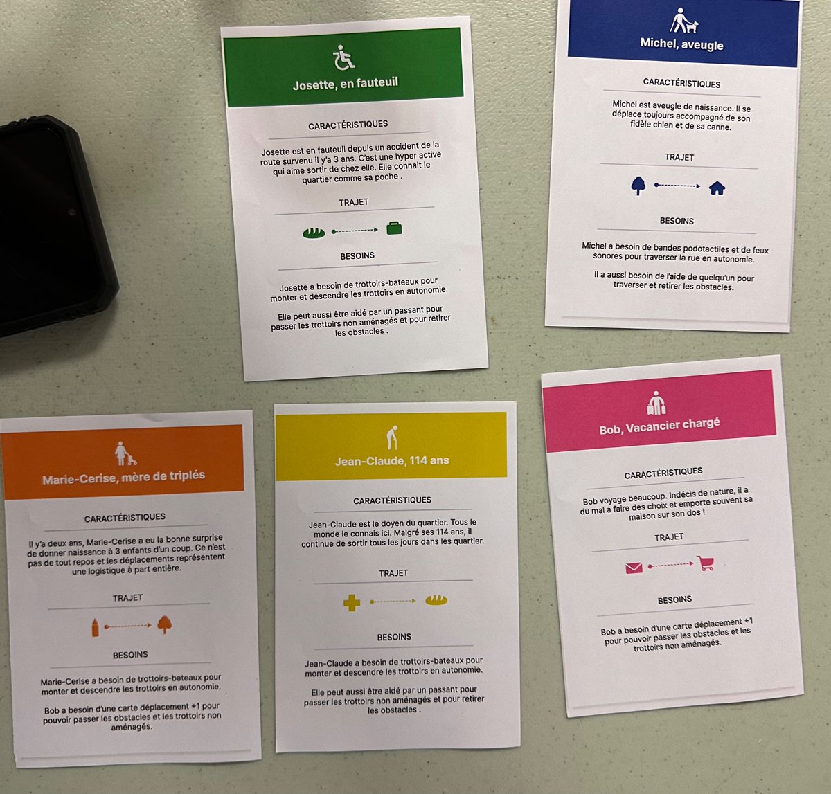 autonabee's tweet photo. Test du jeu « quartier accessibilité » imaginé par #AutonaBee.
Le but: aider les personnes en situation de handicap à se rendre sur le lieu de destination.
Des obstacles sur les trottoirs, les passages piéton non adaptés que ce soit trottoir bateau ou signaux audio. https://t.co/BwTbIL7Afd