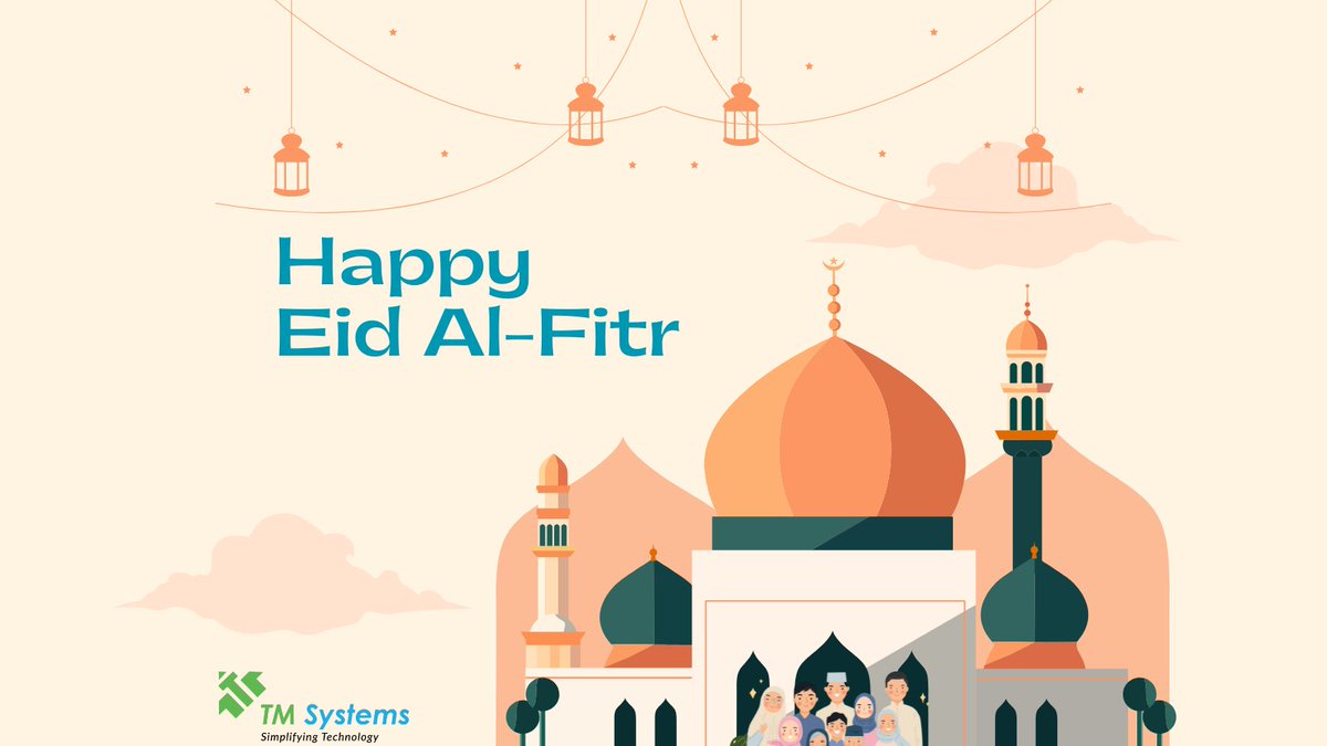 tmsystemsglobal's tweet photo. We wish everyone a very happy Eid Al-Fitr 🕌🌙

#Eid #EidAlFitr #Ramadan #RamadanMubarak https://t.co/qeee2W0ZFc