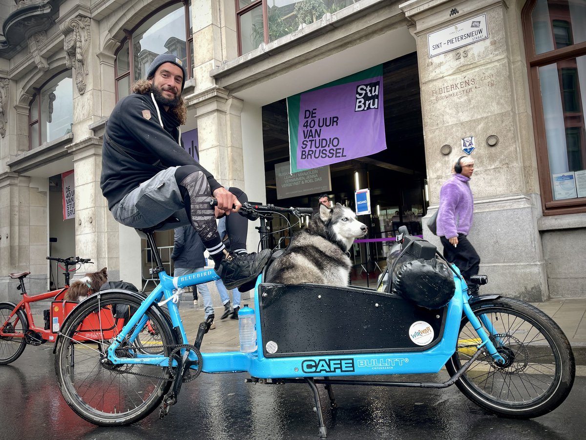 Taking the dog out for a ride on his @larryvsharry in Ghent