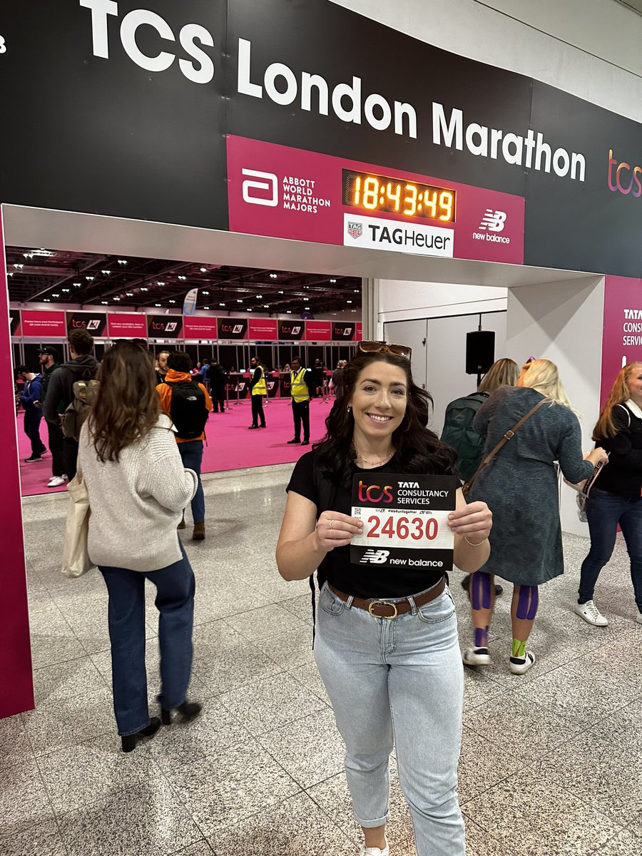All starting to feel very real now.  Race number collected and now off to do what I do best… scoff all the carbs!  🍝😈

If you’d like to send me a virtual cheer <a href="/LondonMarathon/">TCS London Marathon</a>. I’m raising funds for 3 incredible causes, see my link below to donate!👇🏼❤️

linktr.ee/ashleighmmills