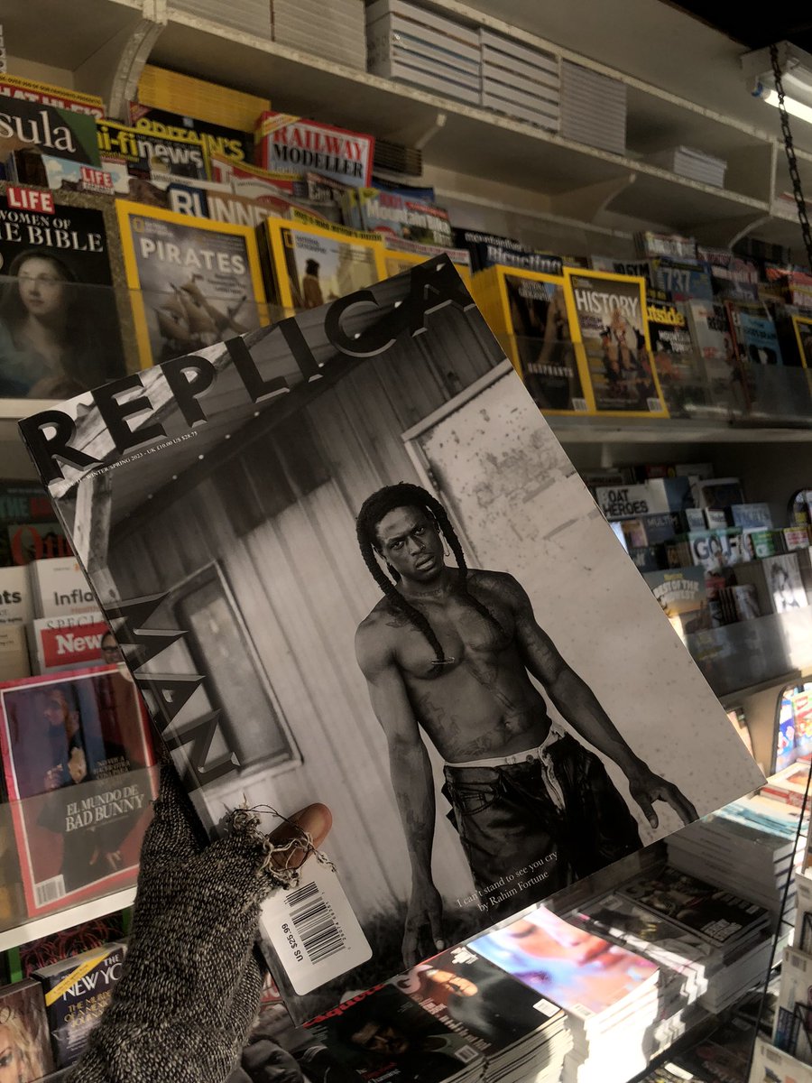 Billyracxx's tweet photo. I came soooo far man! And now Iโm a cult leader. I love all the members๐๐พ
We on the cover of ReplicaMag โ๏ธ
๐ธ Rahim Fortune #billyracxx #cultleader #creaturegang https://t.co/i3NEOHLnyH