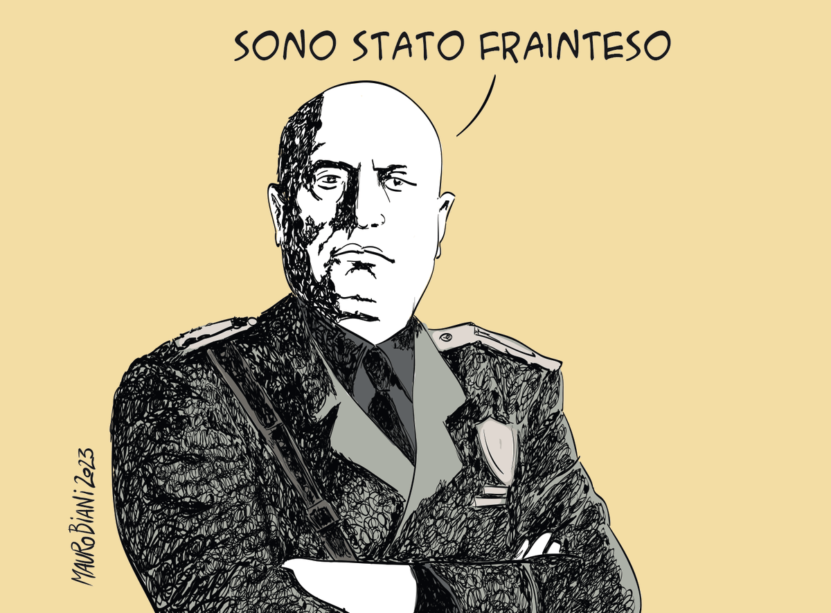 #LaRussa #Mussolini 
Il #fascismo è un gigantesco equivoco.
Oggi su <a href="/repubblica/">Repubblica</a>