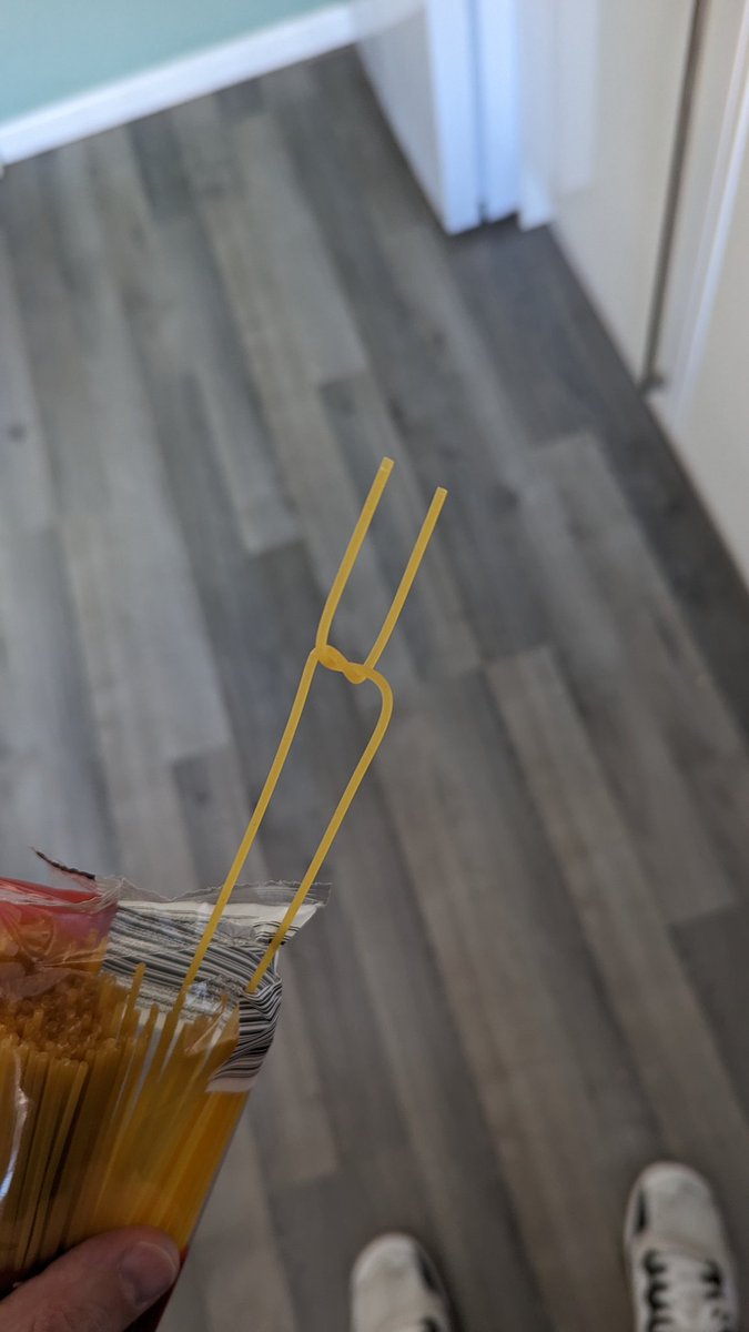 RichBrockling's tweet photo. Hey @AldiUK, do I win a prize for finding the twisted spaghetti strands, or knot 😜 https://t.co/49epmYBt6B