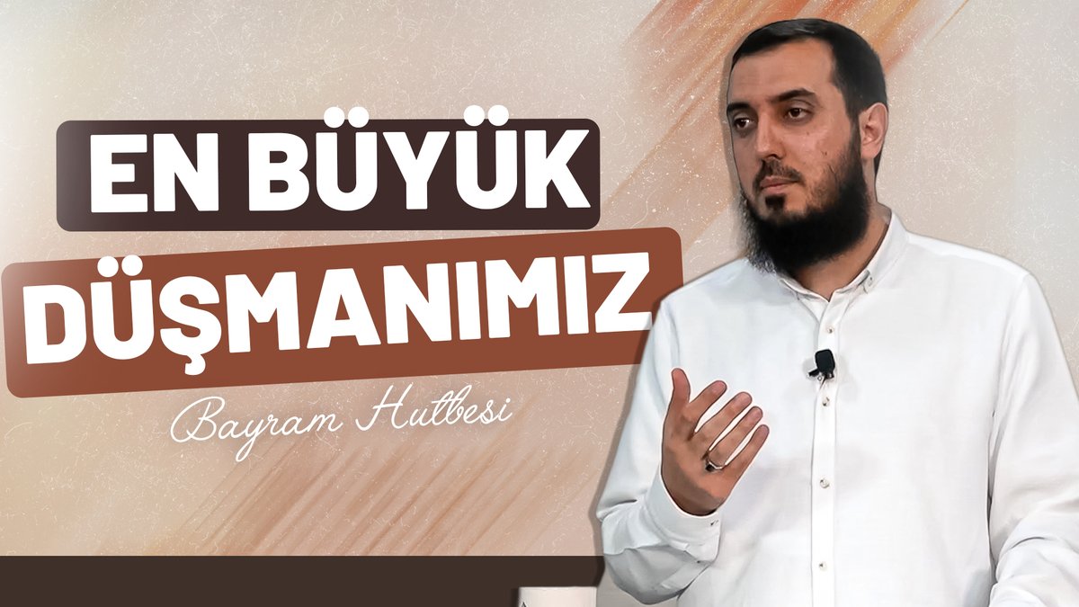 _tevhiddersleri's tweet photo. 📢 "Dinin Ensarlarına, Şeytanın Kurduğu Tuzaklar" | Ramazan Bayramı Hutbesi 2023 / 1444

Ramazan Bayramı Hutbesinde, Emre Acar hocamız, dinin Ensarlarına şeytanın kurduğu tuzaklar hakkında önemli bir konuşma yaptı.
🎥👉https://t.co/mJgDiNWd7v

#RamazanBayramı #Hutbe https://t.co/UapganM4zl