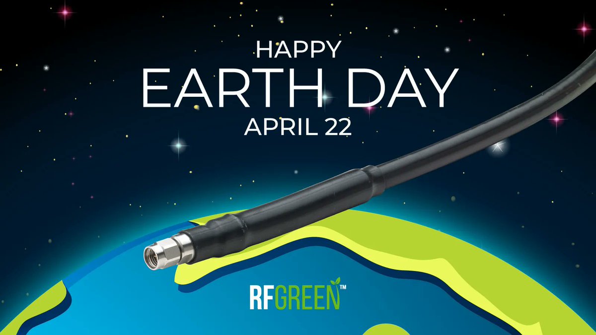 Let's make every day Earth Day! Join us in our commitment to a greener future with RFGreen – the eco-friendly solution for your RF needs. Learn more about RFGreen here: buff.ly/3zoe0uI  #EarthDay2023 #RFGreen #rf #microwave #rfmicrowave