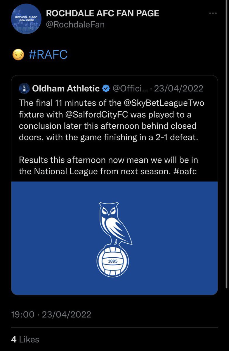 Enjoy rotting like Bury did 😏 #oafc