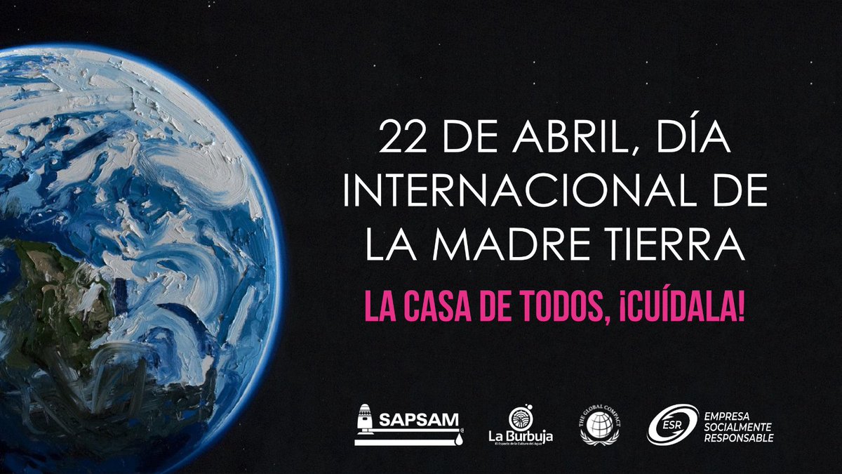 SapsamOficial's tweet photo. El Día Mundial de la Madre Tierra, es una fecha marcada  por las Naciones Unidas con el objetivo de concienciar a la humanidad sobre los problemas de la superpoblación, la contaminación y la importancia de la conservación de la biodiversidad.
#SAPSAM #CulturadelAgua https://t.co/9eR9RI1NlT