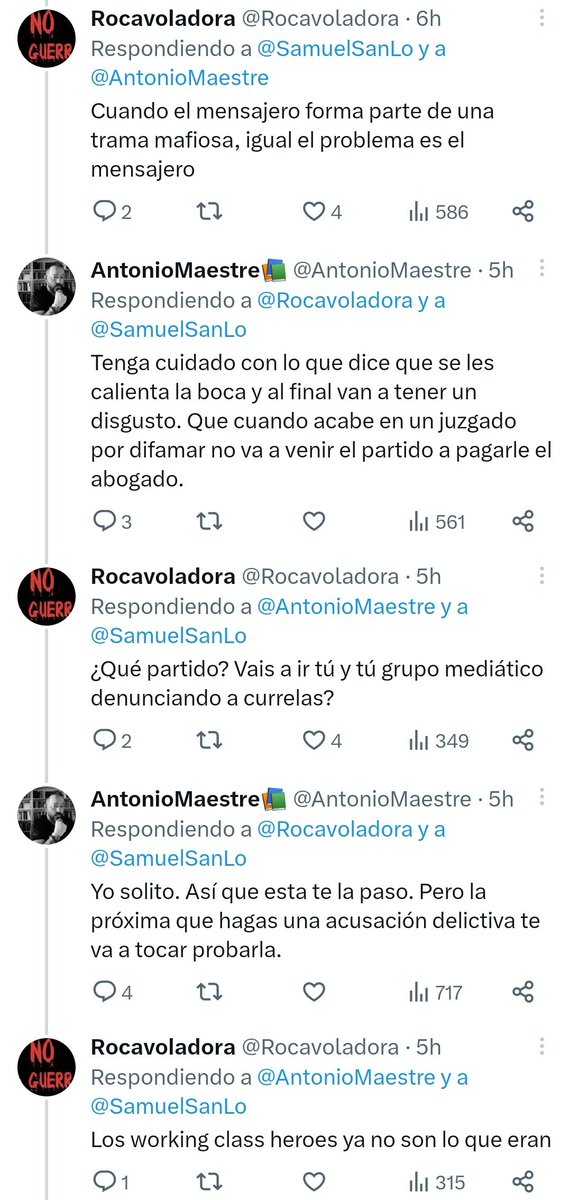 burrapaca2's tweet photo. Hola, solo avisaros que si decís que Antonio Maestre forma parte de una trama mafiosa a lo mejor os denuncia. Buenas tardes. https://t.co/9kOw9iX0fw
