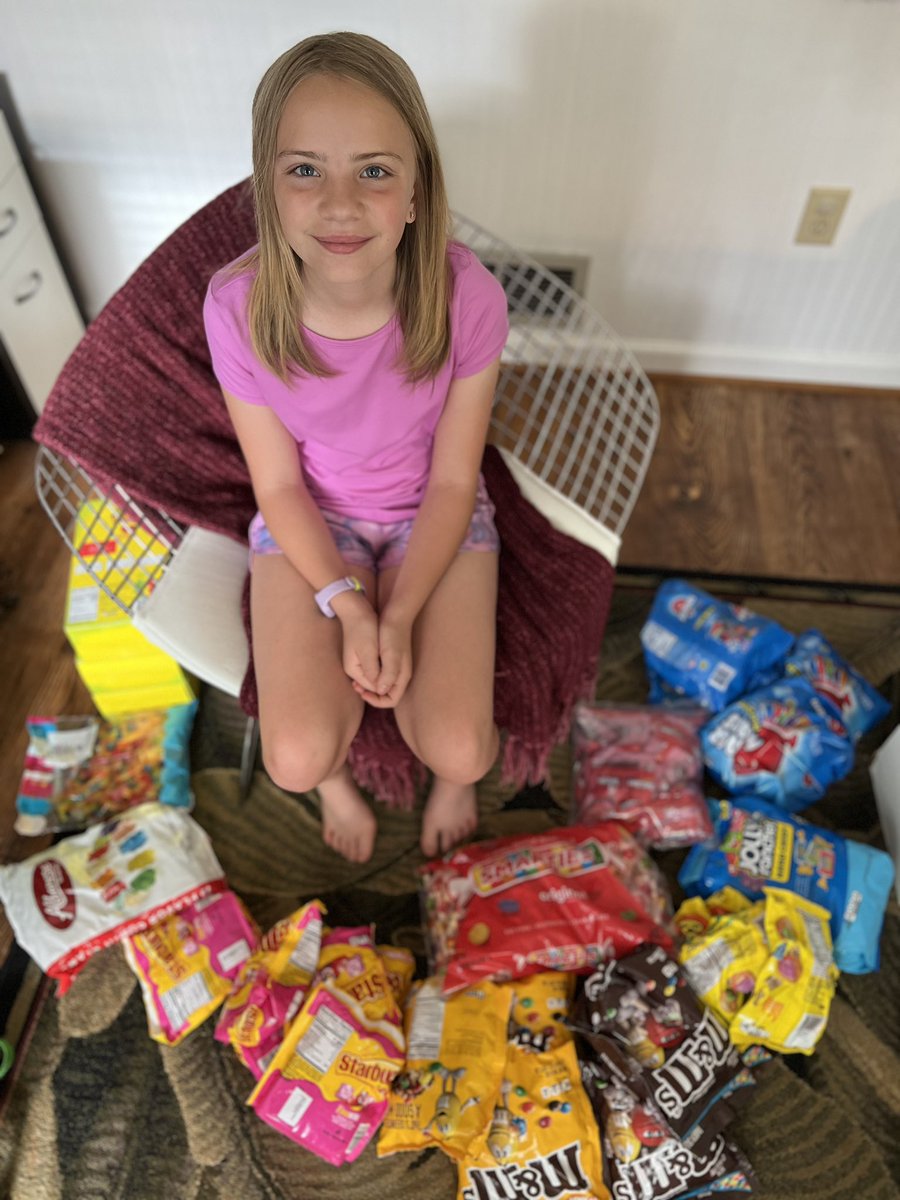 Kids_Boost's tweet photo. Sidney is ready for her pop-up-candy shop tomorrow!!!  She is hoping to raise enough $ to help less fortunate kids attend summer camp ❤️

https://t.co/cgDqdrSmPY https://t.co/UGK7KcgYxU