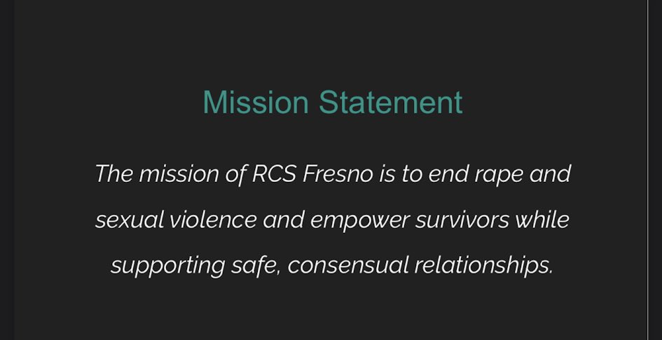We reclaim our power to speak. We are worthy. We deserve respect. We have a VOICE worthy to be heard. RCS serves all survivors and significant others.
24-Hr Crisis Line 559.222.7273 #SAAM2023#30DaysofSAAM#RCSFresno