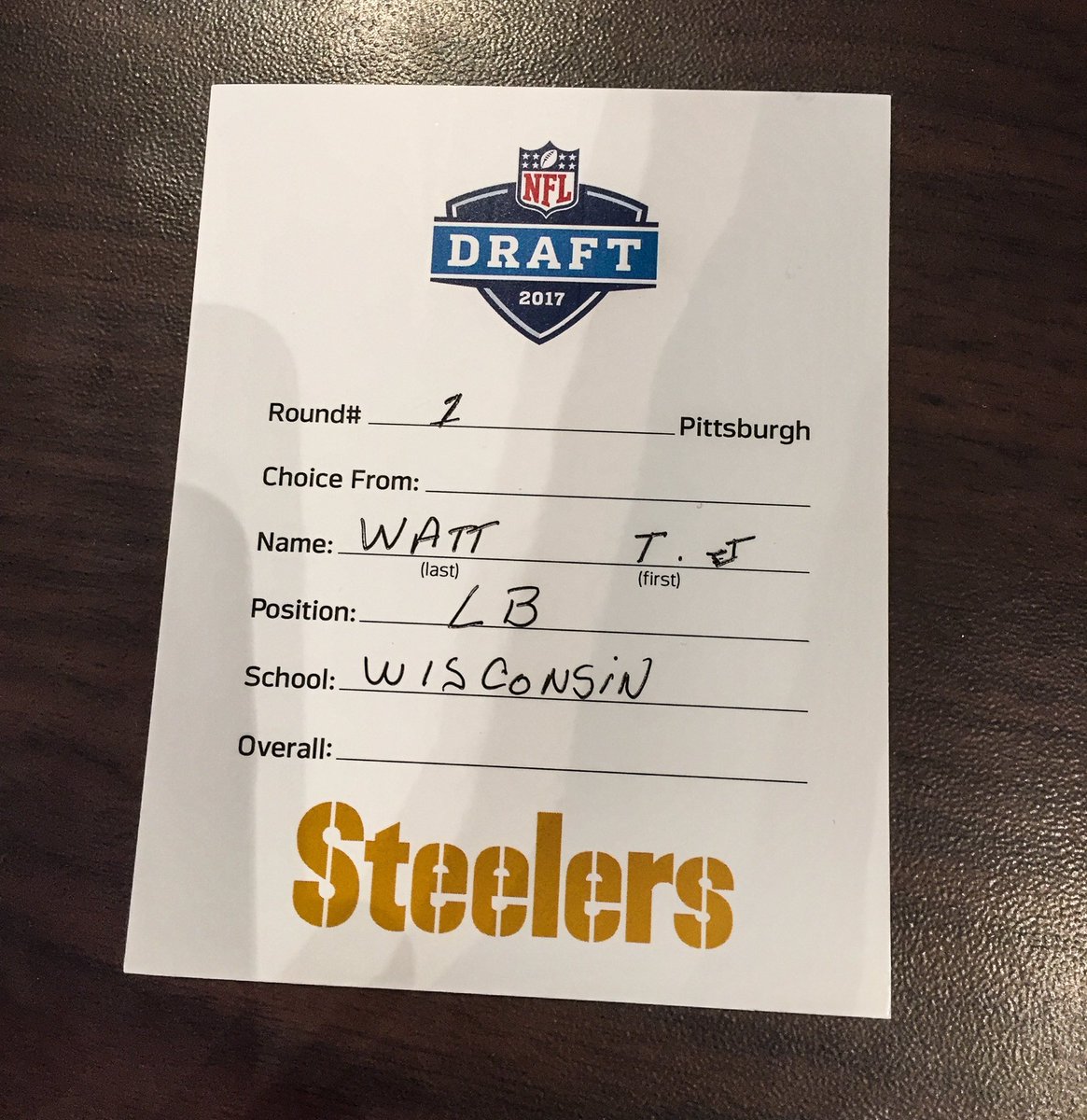 The cards that made it official 🙌

#SteelersDraft | #NFLDraft
