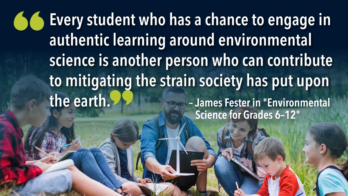 Happy #EarthDay! 🌍🌱

How are you celebrating and taking care of our planet today? 🌿

Find "Environmental Science for Grades 6-12" here for some ideas.

👉 bit.ly/3UVMWww 
<a href="/saintfester/">James Fester M.Ed</a> 
#EnvironmentalScience