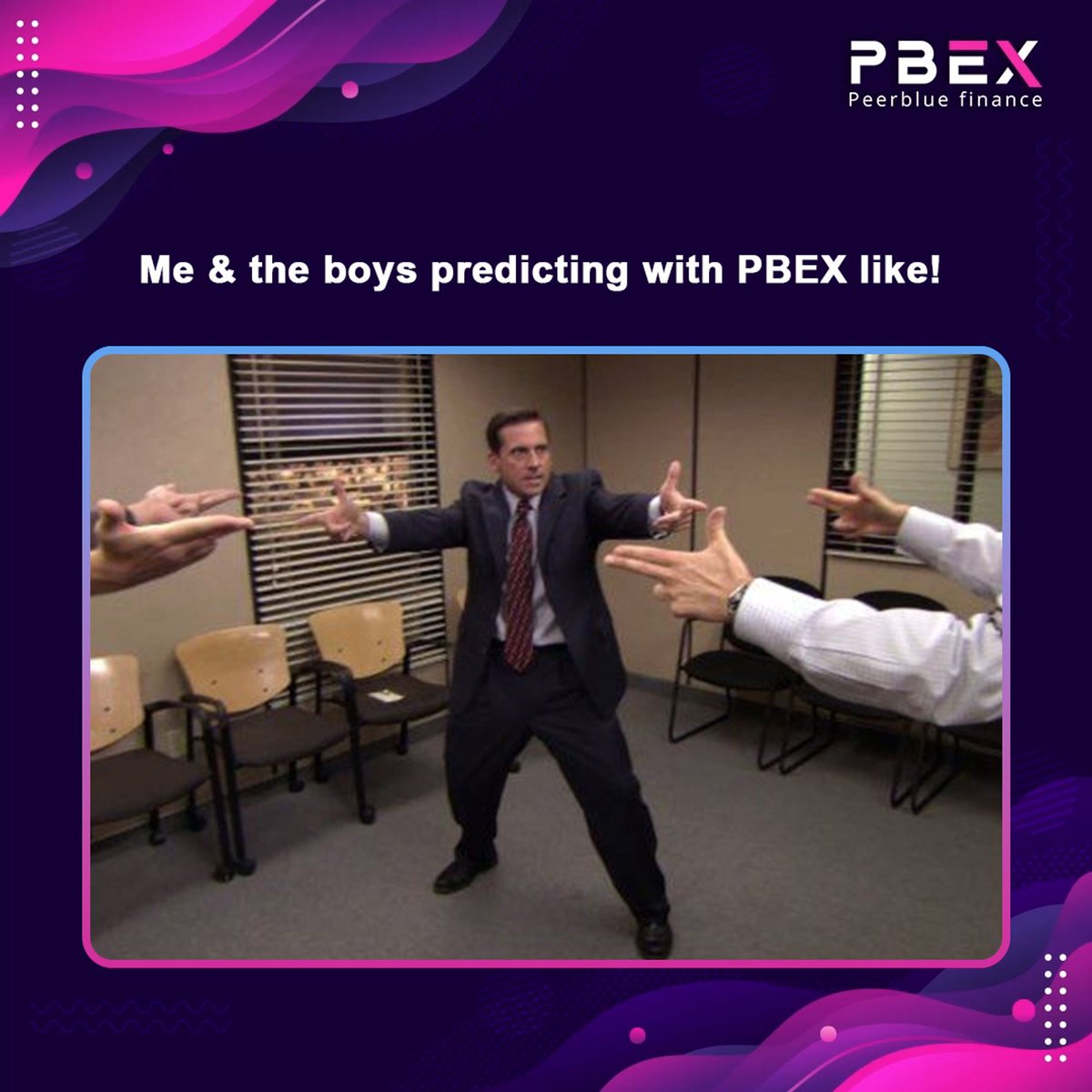 peerbluefinance's tweet image. Have you predicted with PeerBlue yet? 
If not what are you waiting for! 
Visit peerblue.finance/prediction 
#pbex #prediction #bitcoin #bnb #crypto #community