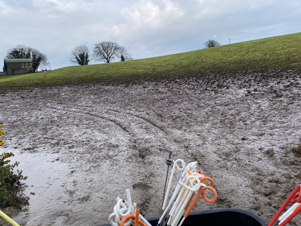 14 ml in two hours .. wouldn’t be long turning dust to muck 🥴