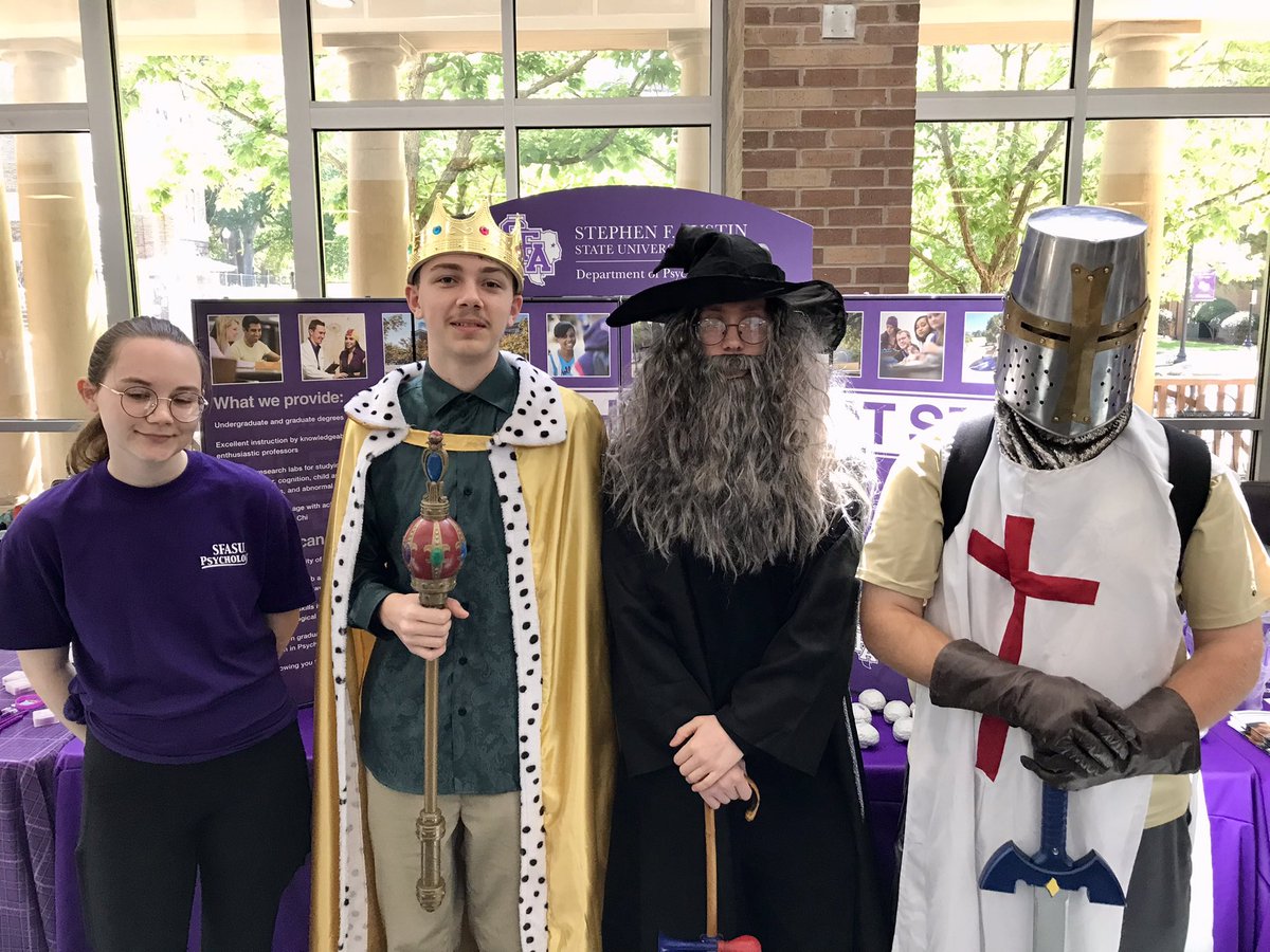 Welcoming some Medieval students to our Psychology major recruitment both at the Regional UIL Academic Competition on the beautiful SFA campus this Saturday.