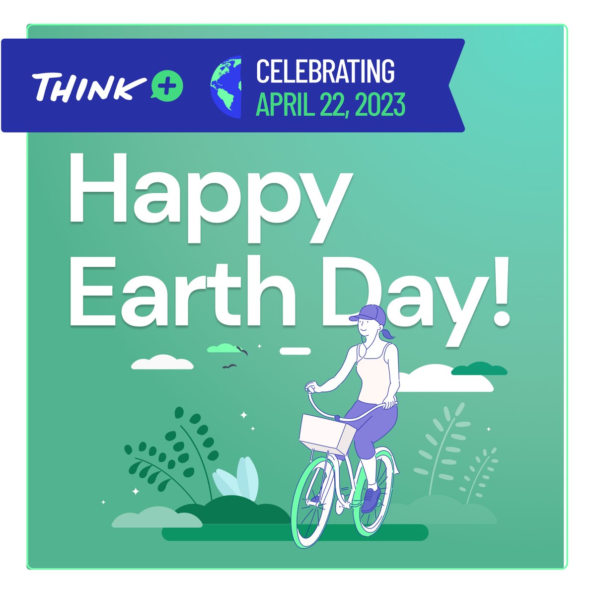 ThinkEnergyPlus's tweet photo. Happy Earth Day from Think Energy! 

With our  100% Clean Energy and our Think Community Solar program, we are always supporting a more sustainable future. https://t.co/zFow8eotp1