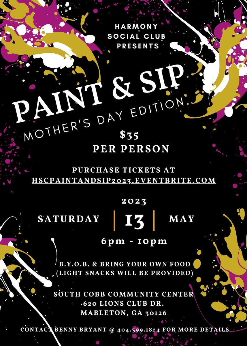 ftrounds's tweet photo. Happy Saturday, people!

Don’t forget to snatch up your tickets. It’s going down! 

#paintandsip #paintandsipatlanta #paintandsipatl https://t.co/uWFOB4GFVt