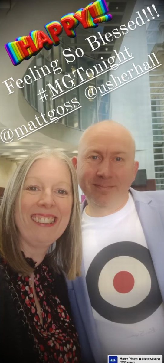 symroboticfi's tweet photo. Feeling So Blessed! Anniversary Celebrations! #MrAndMrsF 
#HaPpY with
@MattGoss at #UsherHall for the #MGTour2023 Finale #AnExperienceNotToBeMissed!
.
🌞🎶💛🎶🤗
.
https://t.co/W6SFk0PEAo https://t.co/aBKE5ydCjK