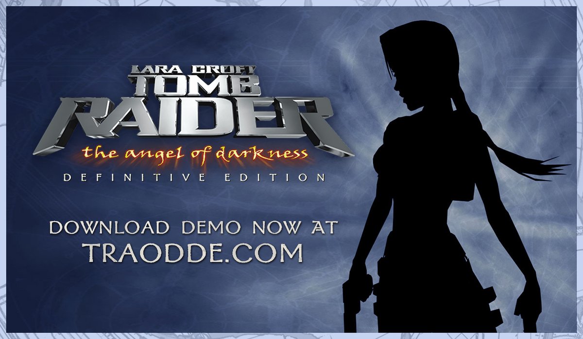 TRJTA's tweet photo. Demo of 'Tomb Raider: The Angel of Darkness - Definitive Edition' is OUT NOW! Get it at: https://t.co/53k4M5VEzD

#tombraider @tombraider @MeaganMarie @CoreDesign_com @RaidingTheGlobe @RaidingTheGlobe  @reborninshadows @RaidercastPod @TombRaiderFr @tombraiderde @embracergroup https://t.co/KAGszZElwa