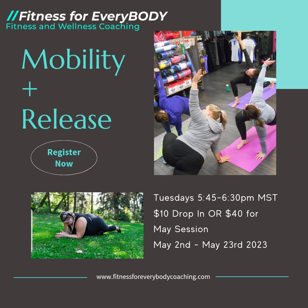 ffecoaching's tweet photo. 🌞NEW SESSION🌞
.
Join us Tuesdays in May for our Mobility and Release class! Let's get you moving and feeling better!
.
For questions or to register email ffecoaching@gmail.com 
.
#mobility #Release #movementmatters #movementismedicine #movebetter https://t.co/Mh6b19taE7