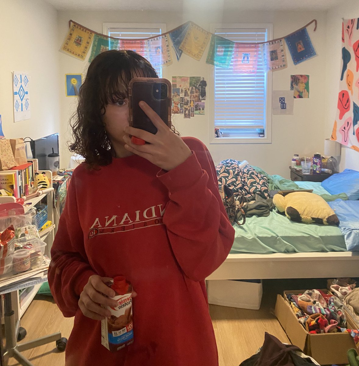 brothlover420's tweet photo. me posing w the protein shake that i hope will make me immune to all the damages i will endure from day drinking https://t.co/LAUQU9C8eL