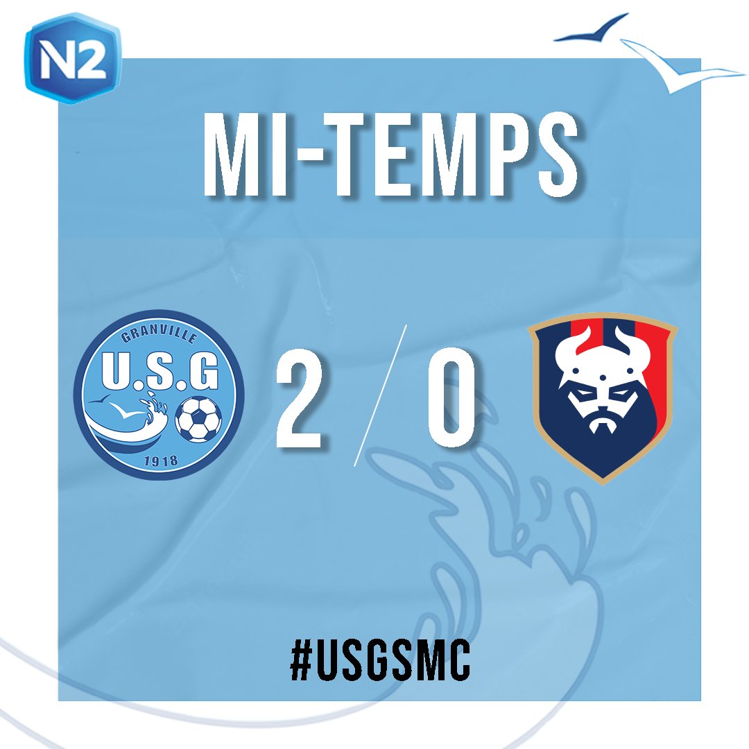 US_Granville's tweet photo. 45' ⏸ MI-TEMPS
C'est la pause à Louis-Dior où Granville mène logiquement au score.
#USGSMC 2⃣-0⃣ https://t.co/NHorkUW9uG