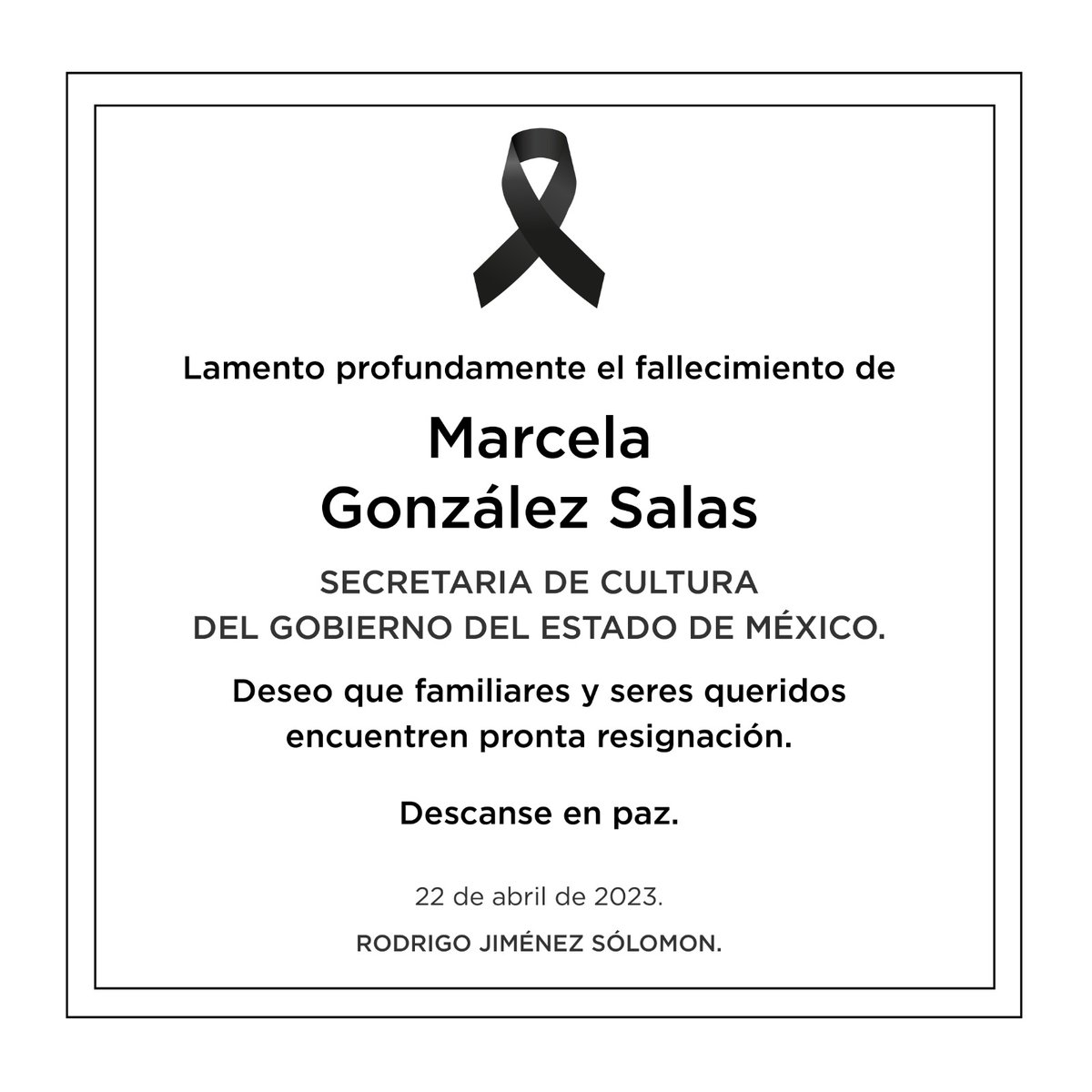 rodrigosolomon's tweet photo. Descansa en paz, querida Marce. https://t.co/CPwPtb4itw