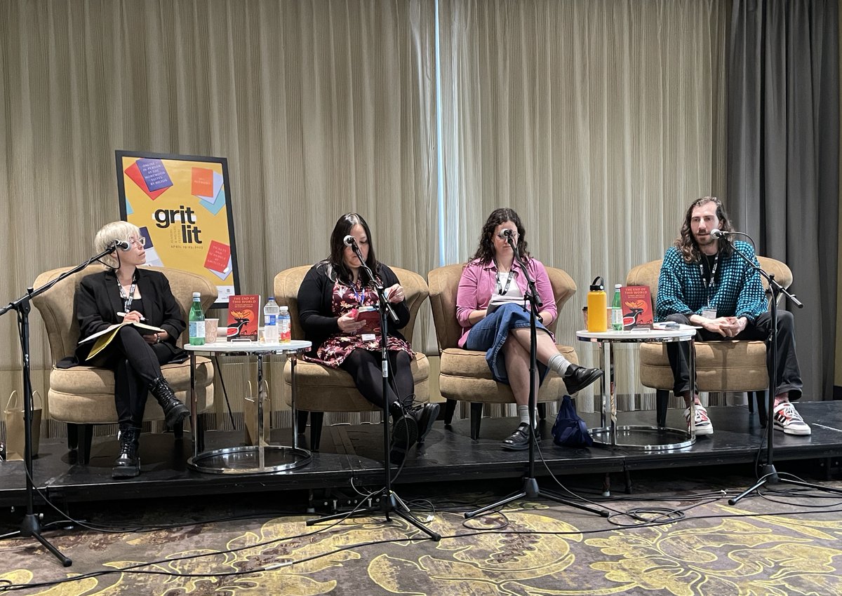 Earth Day Conversations Part 1 with Angele Alook, David Gray-Donald and Bronwen Tucker and host Ki’en Debicki  📖 🌎. 

“The current state of our world is overwhelming in a way that is hard to sustain. This book is to say ‘not all hope is lost’. “

#EarthDay #gritLIT2023 #HamOnt