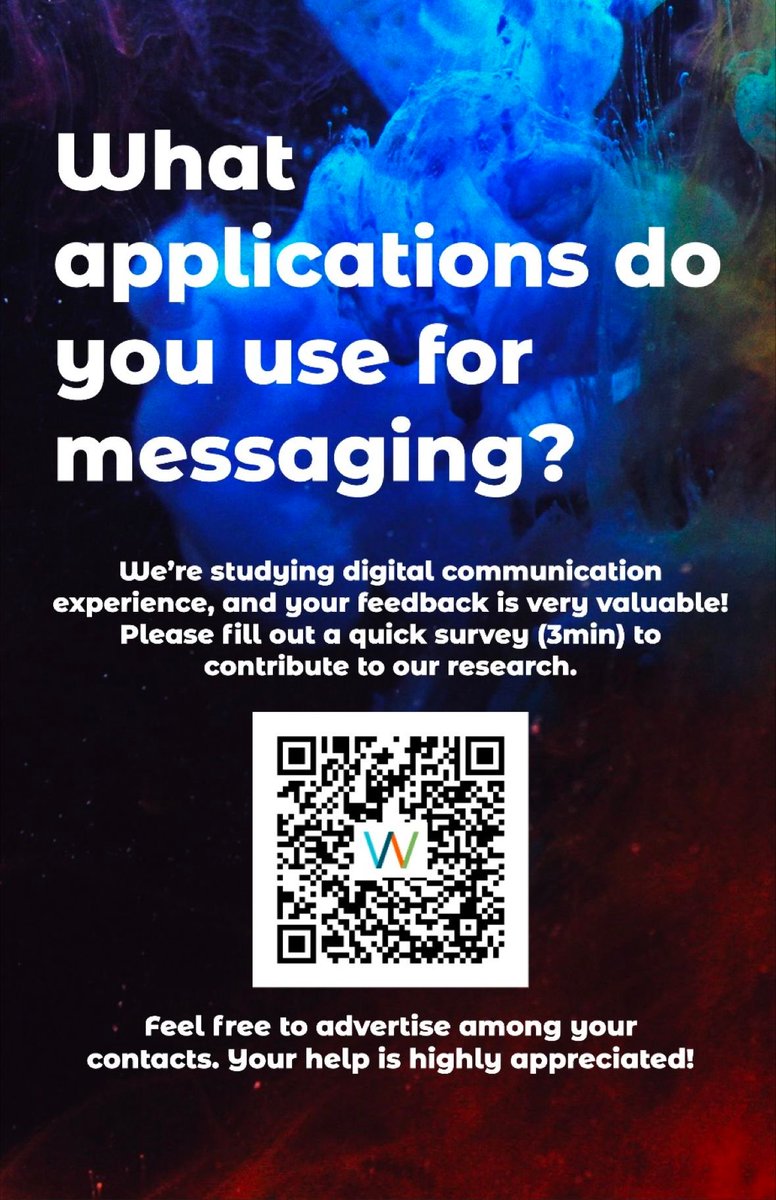 Please help us out by spending about 3 mins on this very quick survey!
This is an project by <a href="/rongjun_ma/">RongjunMa</a> at @aaltocs that I'm helping out with: to understand how people manage their social and work communications over many apps.