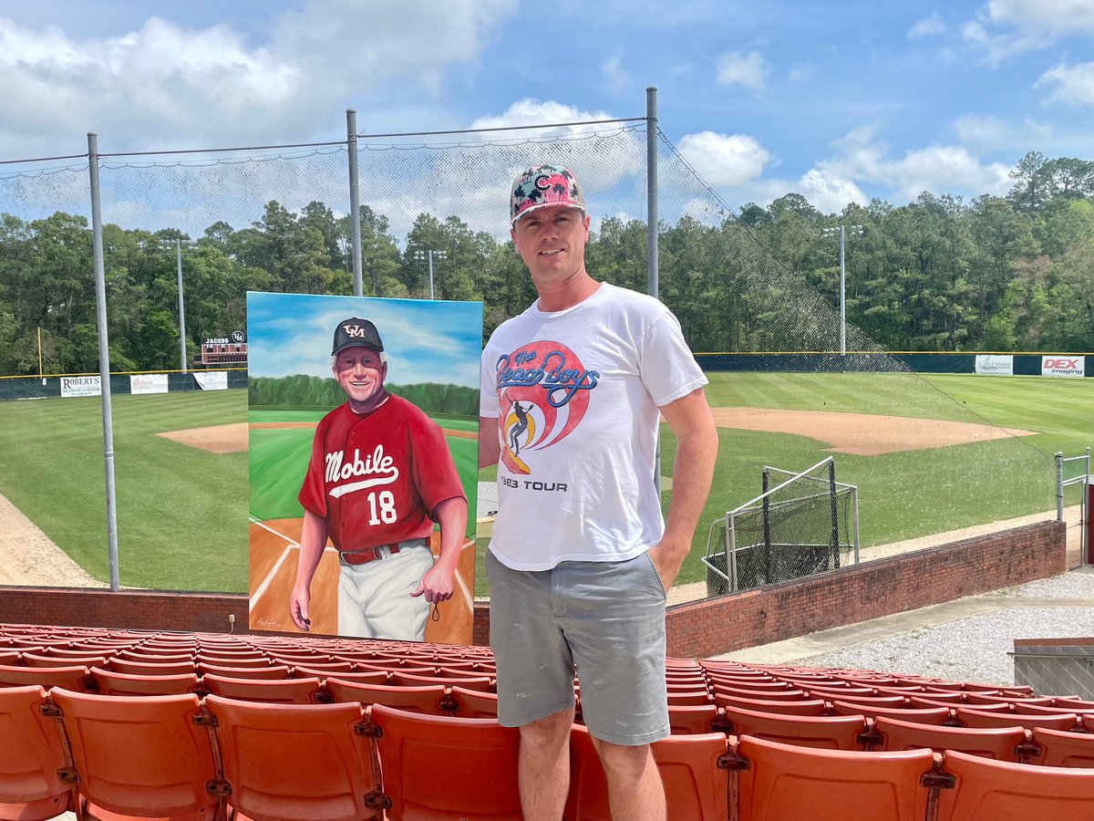 UMobileRams's tweet photo. Check out the newest addition to Jacobs Field, created by former Ram Keegan Laycock!

“I did this painting as just one more way to keep the memory of Coach Jacobs alive,” said Keegan.

Thank you for your dedication on this incredible artwork, Keegan!

#Rammit #BeKnownUM #MJ18 https://t.co/I14cnbeqzr