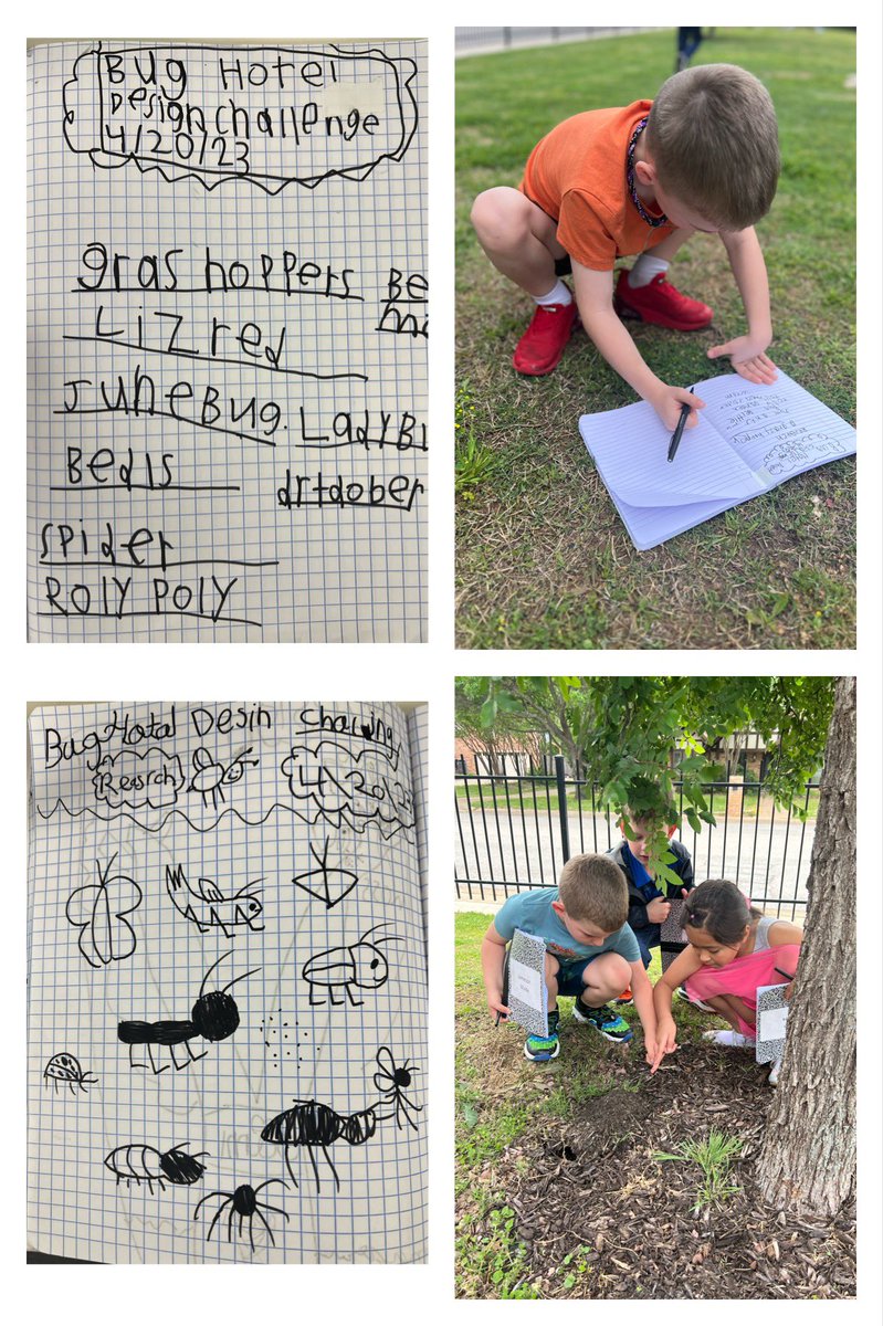 We took a nature hunt around Cannon to do some field research on common insects found outside for our Bug Hotel Design Challenge. These little scientists took detailed notes of their observations in their design notebooks! <a href="/canSTEM/">Cannon Cubs</a>
