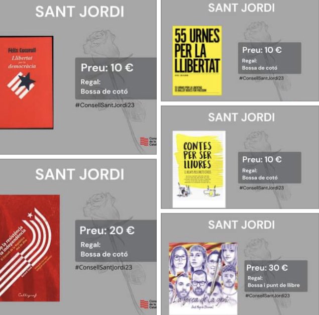 clxr_Canetdemar's tweet photo. Demà a la parada de Sant Jordi també hi tindrem llibres. 
Veniu i mireu i la vostra compra ens ajudarà a tenir benefici com a Consell Local.
Us hi esperem!!!!
Bona Diada! 🌹 📚 ✊🏽 https://t.co/SdoH9bOMYy