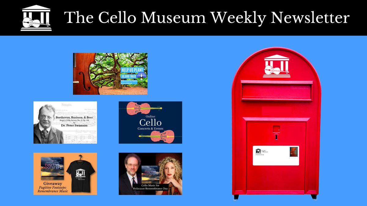 The Cello Museum Weekly Newsletter - mailchi.mp/8ab3a30323d8/t…
#cello #cellomusic #classicalmusic #musicnewsletter #giveaway