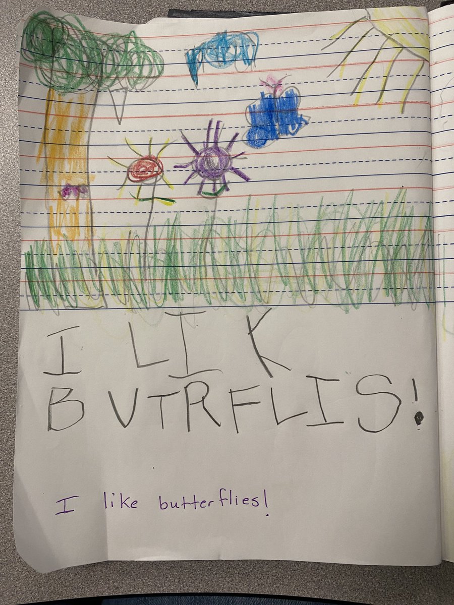 jo_annflores's tweet photo. PreK @Es1Mireles are using inventive spelling to create simple sentences. My ❤️ is happy. @Es1Mireles @CCISD @CCISD_PreK @CCISDIT @ALavigne1108 https://t.co/T9DNy7zgyf