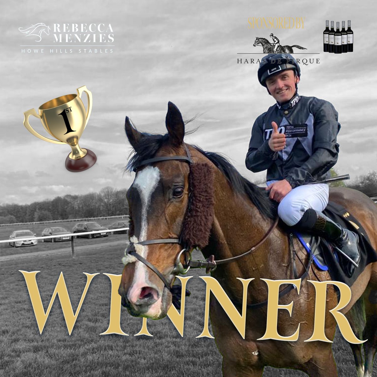 🏆🏆🏆WINNER🏆🏆🏆 Rajmeister wins at @NottsRacecourse A great ride by @harryburns60 Congratulations to owners @FlashFigsRacing 🍾🍾🍾🍾 Winners post sponsored by @harasdepirque #Hussonet #HarasdePirque #Chile #teammenzies #racehorsewinner #racehorse #horse #racewinner