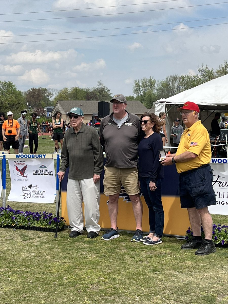HerdMcannuli's tweet photo. Congratulations to Coach Dan Jones for his Woodbury Relays dedication.  #GoHerd https://t.co/Q282s7hNwa