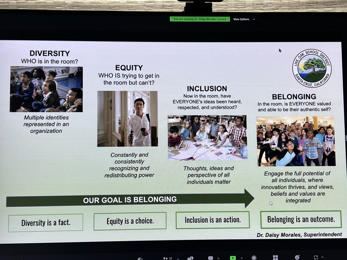 ⁦<a href="/drdaisymorales/">Dr. Daisy Morales</a>⁩ shares an easy-to-follow framework for DEI work in Live Oak SD with ⁦<a href="/AASAHQ/">AASA</a>⁩ Aspiring Female Supt. Academy