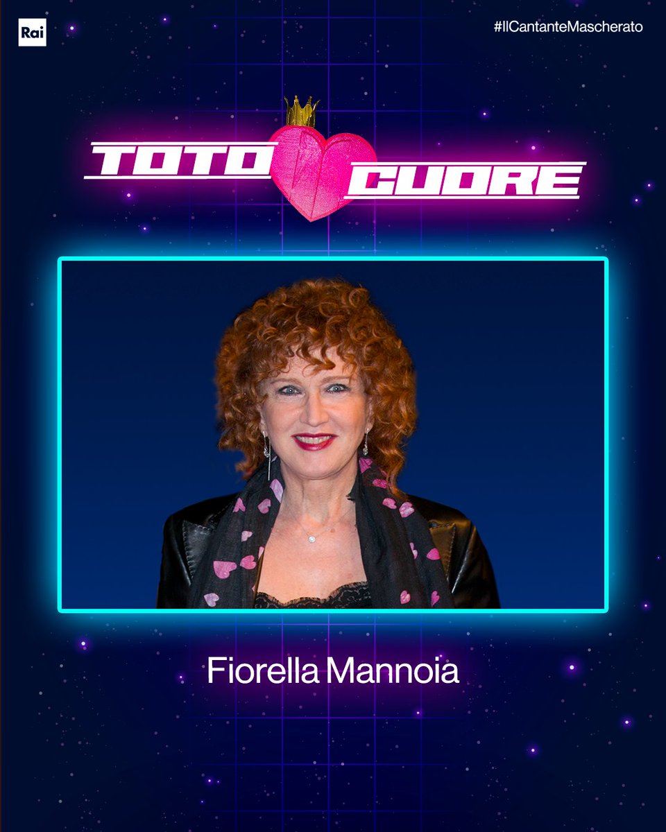 IlCantanteRai1's tweet photo. ❤️ #totoCUORE ❤️ #FiorellaMannoia si nasconde sotto la maschera #icmCUORE di questa sera? Metti like e commenta il tuo pronostico!
#IlCantanteMascherato #icm2023 https://t.co/BM0R7Zpb3t