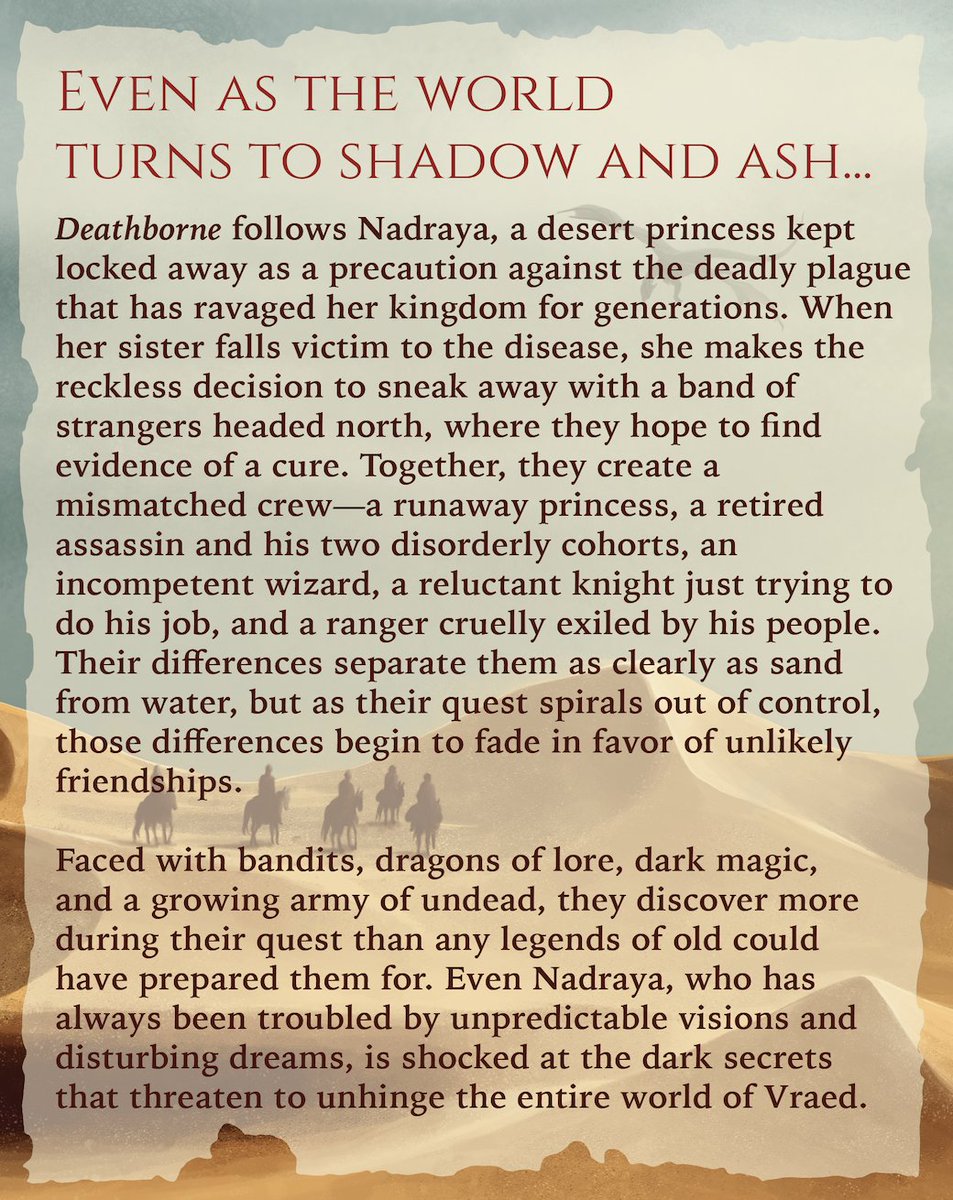 SKayLanphear's tweet photo. My novel is officially out! It's really good! If you like adventuring with a cast of characters that overcome their differences in order to pursue a common goal (friendship), then 👇

https://t.co/6KzcqTDXrA 

#dragonseer #DS #deathborne #book #books #novel #fantasy #fantasybook https://t.co/TgbjAhR7x8