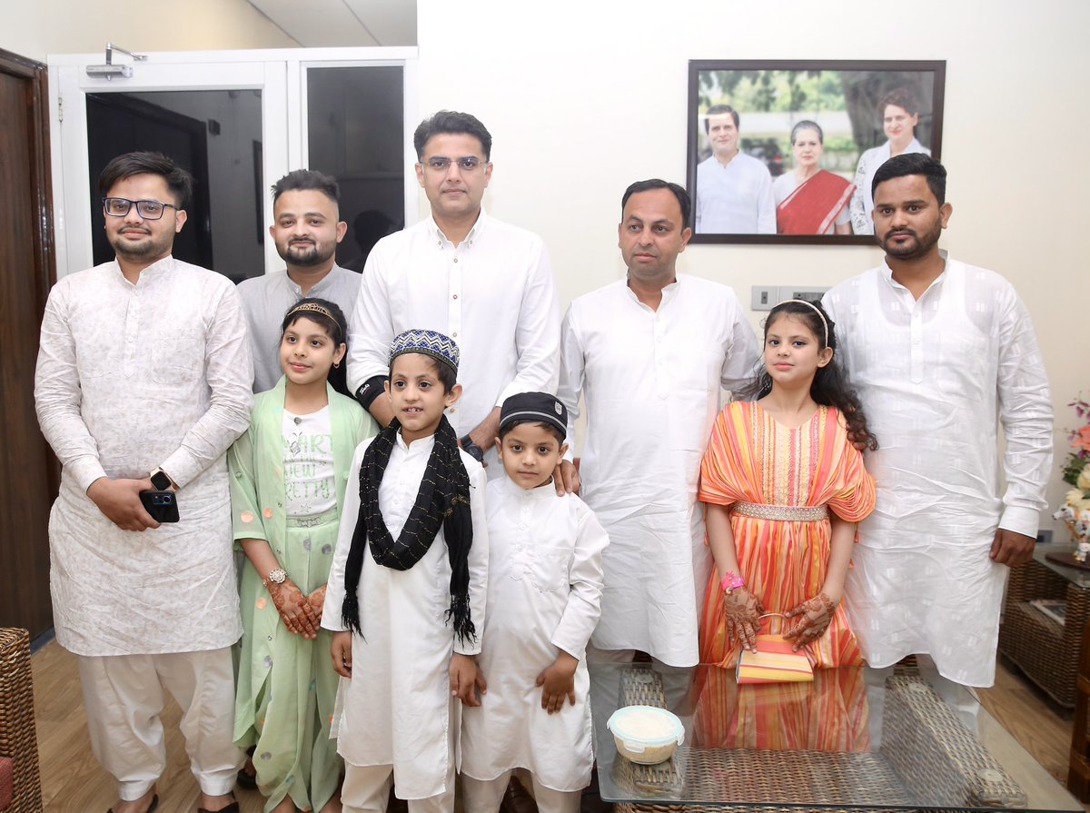 SachinPilot's tweet photo. Eid Mubarak! https://t.co/pFwKbXy09X